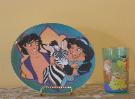 Alladin Plastic Plate and Drinking Glass